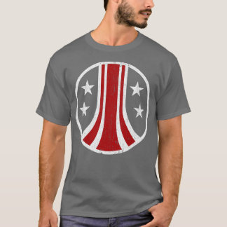 United Stater Colonial Vapensköld Chest Pocket Var T Shirt