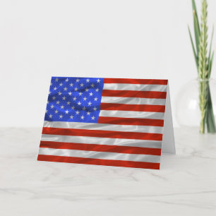United Stater Flagga Card Kort
