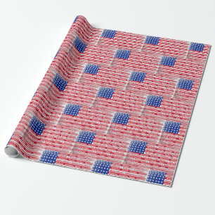 United Stater Flagga design Presentpapper