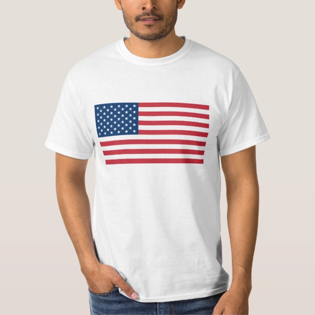 United Stater Flagga T-shirt (Framsida)