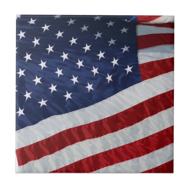 United Stater Flagga Tile Kakelplatta (Framsidan)