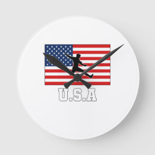 United Stater Football SoccTeam USMNT Rund Klocka