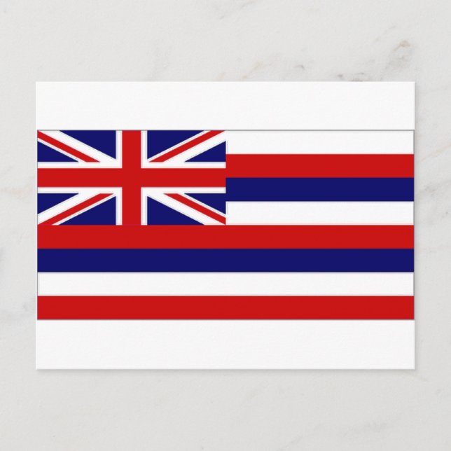 United Stater Hawaii Flagga Vykort (Framsida)