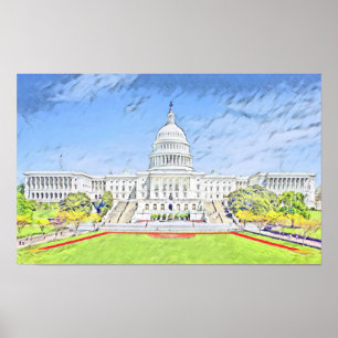 United Stater Huvudstad, Washington DC Poster
