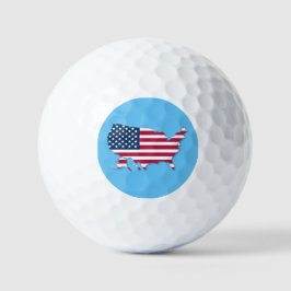 United Stater Karta och Flagga Red White och Blue