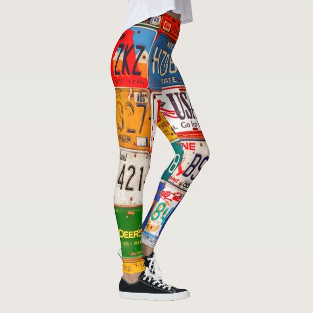 United Stater Licence Tallrikar Art America Leggings (Höger)