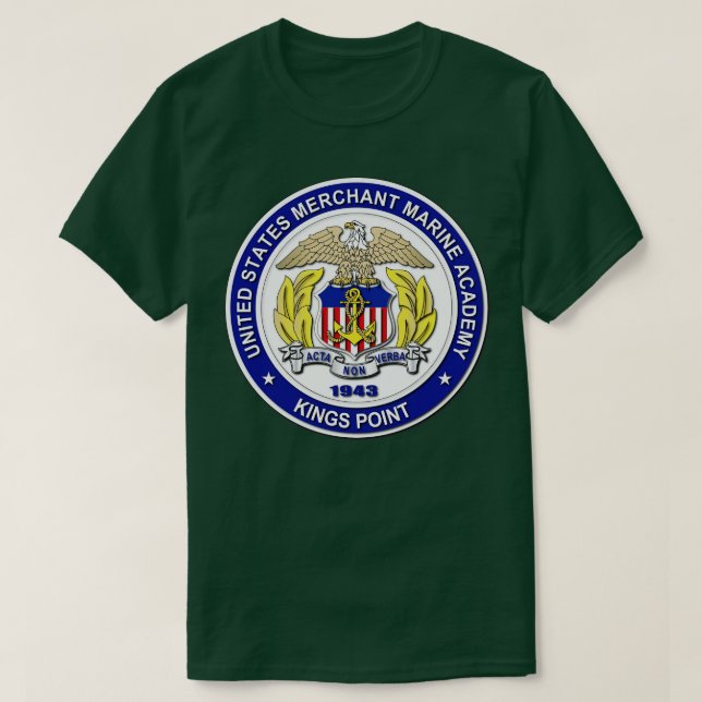 United Stater Merchant Marine Academy Kung Point T Shirt (Design framsida)