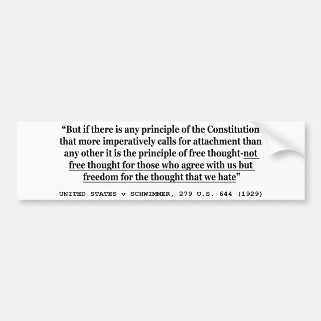 United STATER mot SCHWIMMER 279 US 644 (1929) Bildekal (Framsidan)