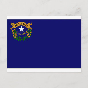United Stater Nevada Flagga Vykort