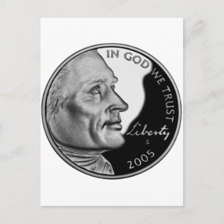 United Stater Nickel Vykort