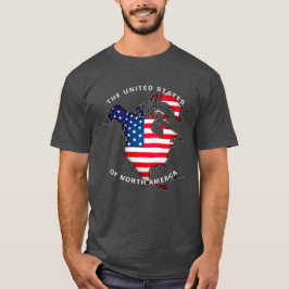 United Stater of North America Anpassningsbar Text T Shirt