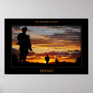 United Stater Soldier's Creed Poster