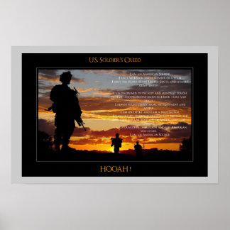 United Stater Soldier's Creed Poster