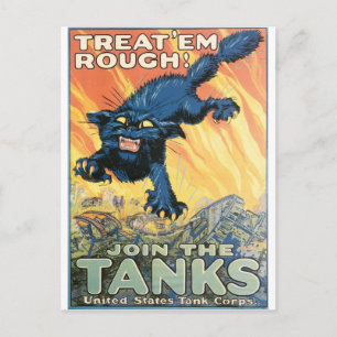 United Stater Tank Corps. Circa 1918 Vykort