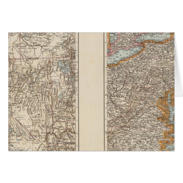 United Stater W, NE Hälsningskort (Framsidan Horizontal)