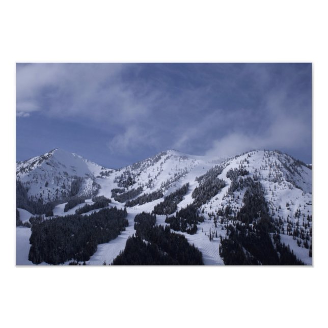 United Stater, Washington, skidspårar på Fototryck (Framsidan)