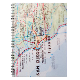 United States 1830 Historical Vintage Map Anteckningsbok