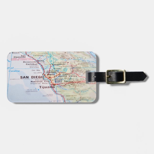 United States 1830 Historical Vintage Map Bagagebricka (Horisontell Framsida)