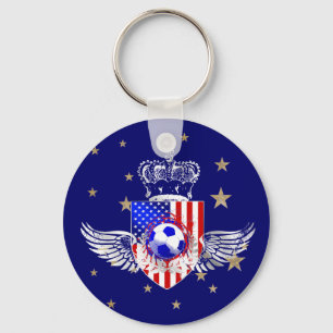 United States 2010 US fotboll Keychain Nyckelring