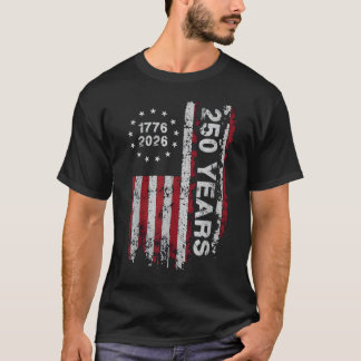 United States 250th Anniversary Birthday Retro USA T Shirt