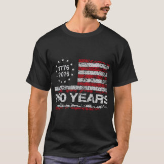 United States 250th Anniversary Birthday Retro USA T Shirt