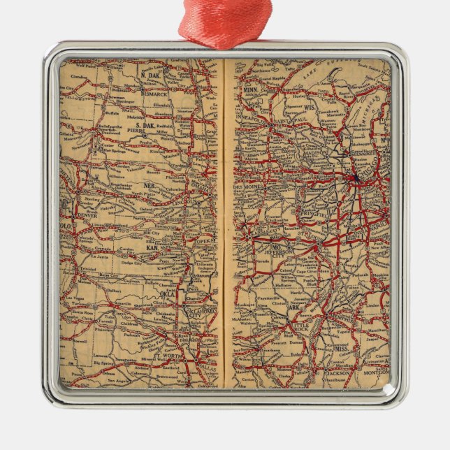 United States 8 Julgransprydnad Metall (Framsidan)