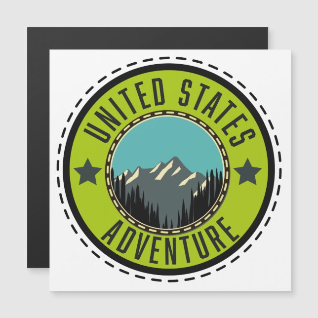 United States Adventure logotyp (Fram/baksida)