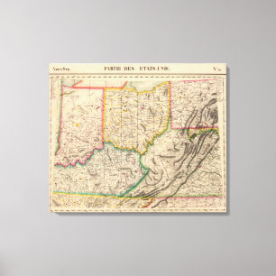 United States Amerika Sep 50 Canvastryck