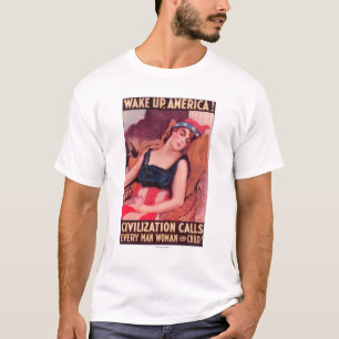United States av AmericaWar befordrings- II T-shirt