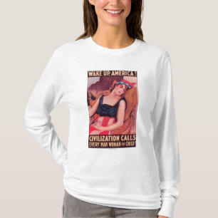 United States av AmericaWar befordrings- II T-shirt