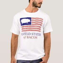 United States av den bekymrade T-tröja för bacon Tee