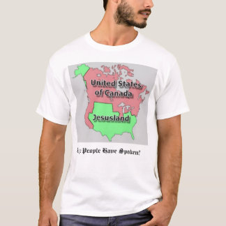 United States av Kanada och Jesusland Tee Shirt