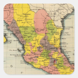 United States av Mexico 2 Fyrkantigt Klistermärke