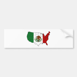United States av Mexico Bildekal