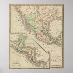 United States av Mexico Poster