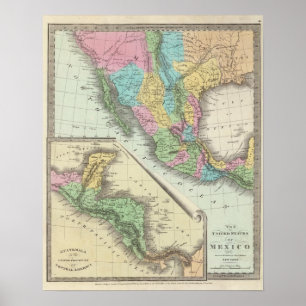 United States av Mexico Poster