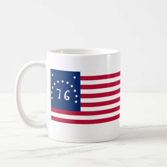 United States Bennington flaggaande av 76 Kaffemugg (Vänster)