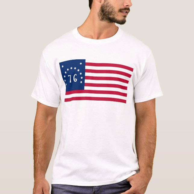 United States Bennington flaggaande av 76 T-shirt (Framsida)
