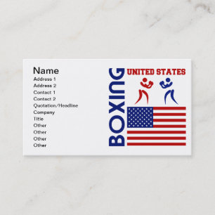 United States Boxin Visitkort