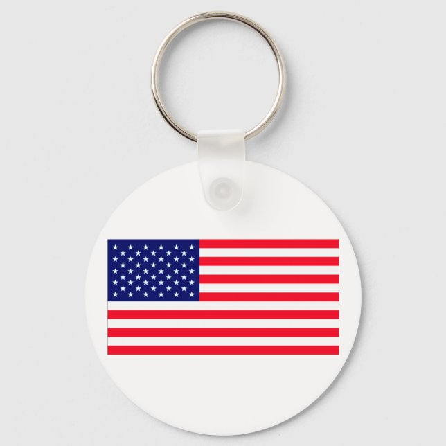 United States Flag The MUSEUM Zazzle Nyckelring (Framsida)