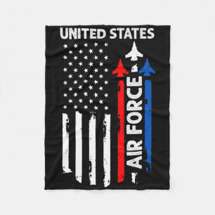 United States flygvapen amerikansk usa flagga 4 ju Fleecefilt