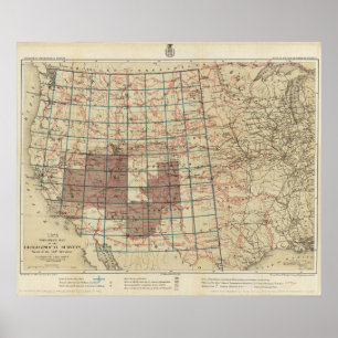 United States geografiska granskningar Poster