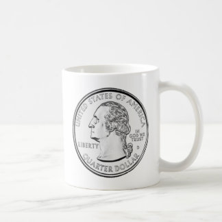 United States inkvarterar myntar Kaffemugg