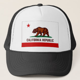 United States Kalifornien flagga Truckerkeps
