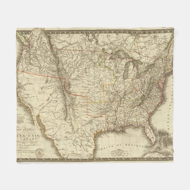 United States Kanada Fleecefilt (Framsidan (Horisontell))