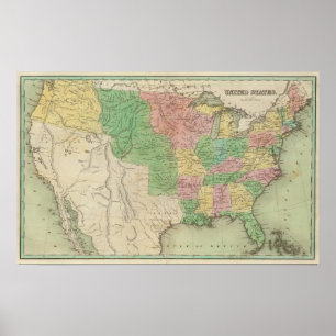 United States karta 2 Poster
