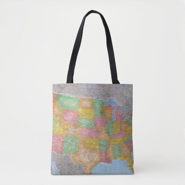 United States karta 3 Tygkasse (Framsida)