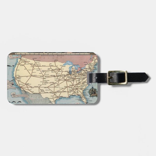 United States kartlägger frakten Skywayen via Bagagebricka (Horisontell Framsida)