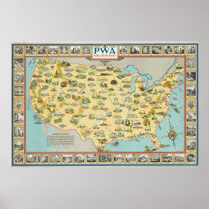 United States kartlägger Poster