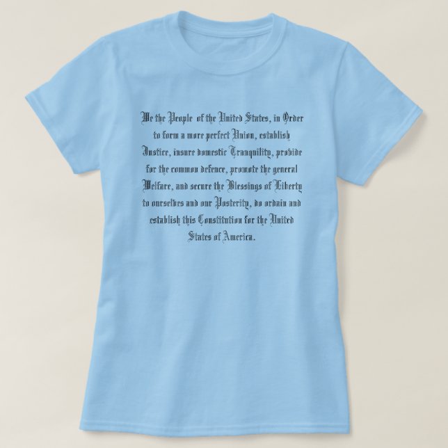 UNITED STATES KONSTITUTION TEE SHIRT (Design framsida)